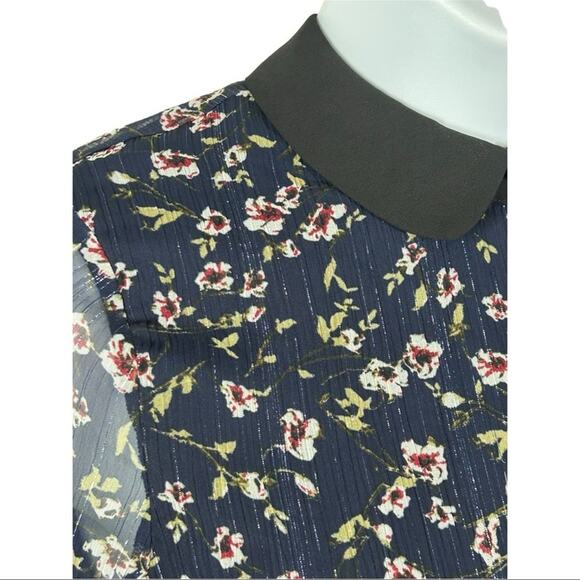 CeCe Luxe Floral Bohemian Ruffle Dress in Midnight Bloom NWT Size Medium - Picture 8 of 14
